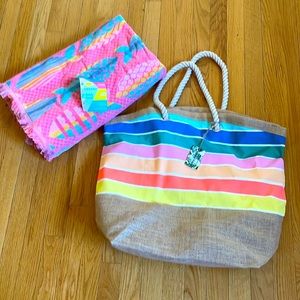 Reusable tommy Bahamas bag & towel Casaba